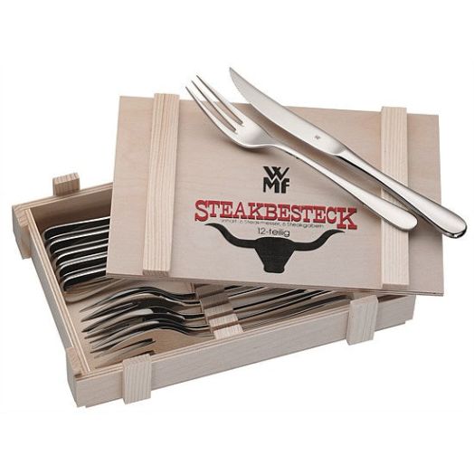 WMF Steak 12 Piece Set - Wooden Box