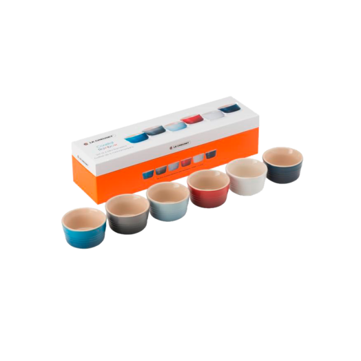 Le Creuset Stoneware Set of 6 Mini Ramekins Coastal