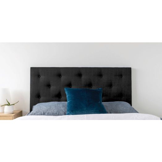 Mazon Luton Upholstered Fabric Headboard Geneva Onyx