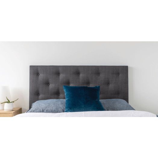 Mazon Luton Upholstered Fabric Headboard Geneva Smoke