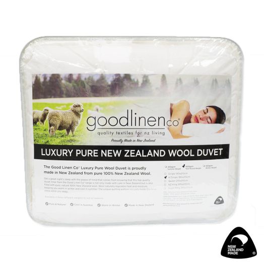 Goodlinen New Zealand Made Wool Duvet Inner 550 gm Winter Weight
