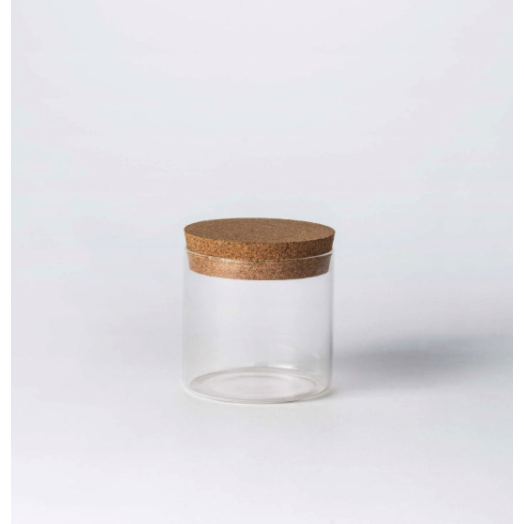 Canister with cork lid