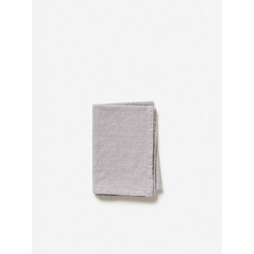 Washed Cotton Tea Towel -Grey