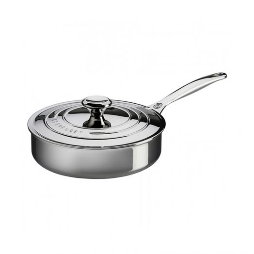 Signature 3-Ply Stainless Steel Sauté Pan with Lid