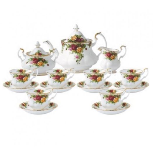 Old Country Roses 15 Piece Teaset